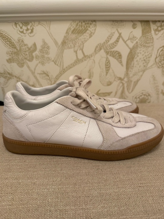 Coach Shoes - Coach Ellis White Leather Sneakers